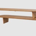 lekk curved extendable tv rack